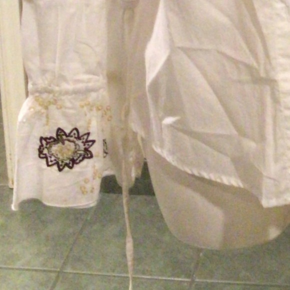 NWT cotton boho long sleeve blouse - Picture 3 of 6